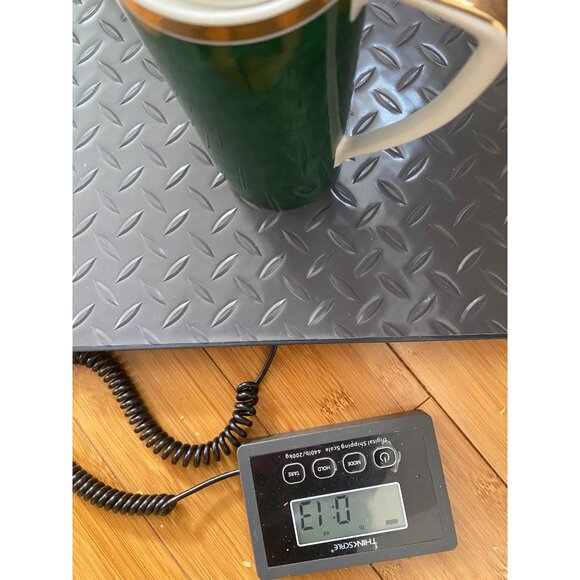 Vintage Otagiri Malachite Green Gold Trim Porcelain Coffee/Tea Pot Retro 6.5" - Picture 9 of 9